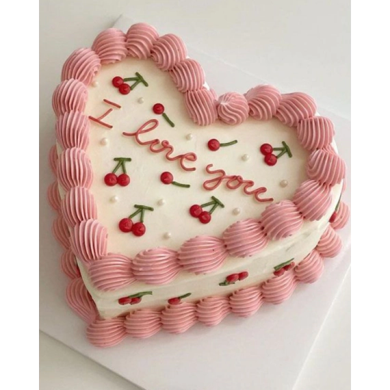 Creamy Heart Cake